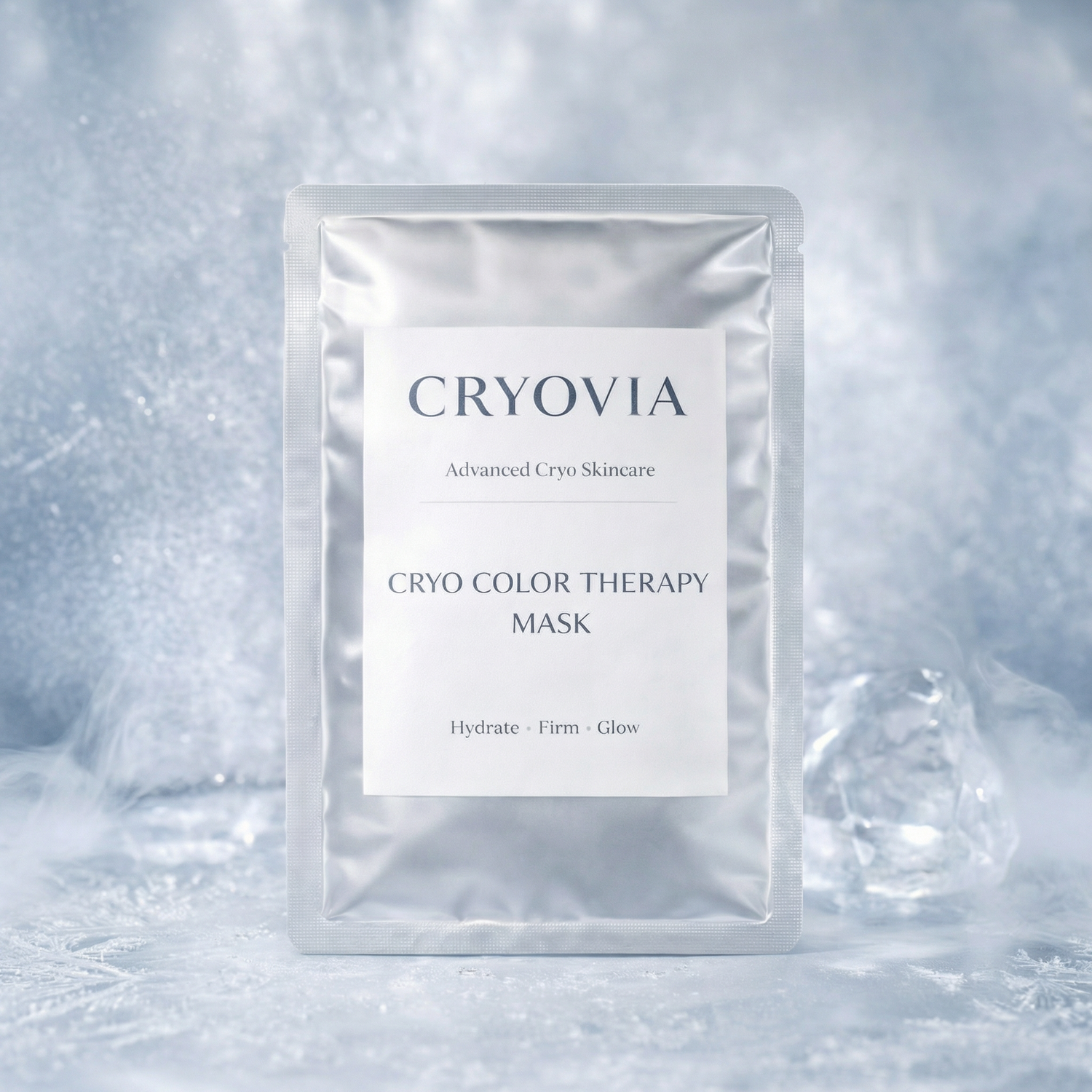 Cryovia – Masque Cryo Color Therapy Hydratant & Éclat